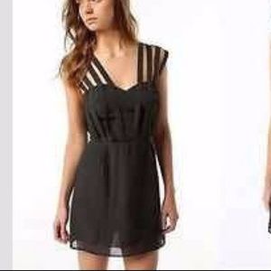 Urban Outfitters Strappy Black Dress